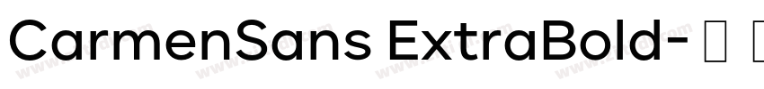 CarmenSans ExtraBold字体转换